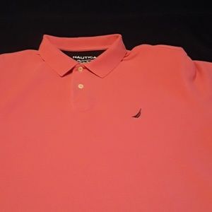 Mens hot pink Nautica shirt size xl